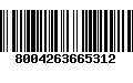 Código de Barras 8004263665312