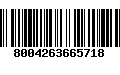 Código de Barras 8004263665718