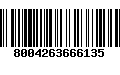 Código de Barras 8004263666135