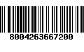 Código de Barras 8004263667200