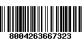 Código de Barras 8004263667323