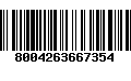 Código de Barras 8004263667354