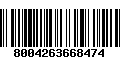 Código de Barras 8004263668474