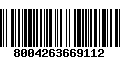 Código de Barras 8004263669112