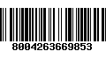 Código de Barras 8004263669853