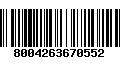 Código de Barras 8004263670552