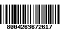 Código de Barras 8004263672617