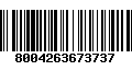 Código de Barras 8004263673737
