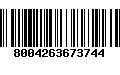 Código de Barras 8004263673744