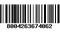 Código de Barras 8004263674062