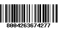 Código de Barras 8004263674277