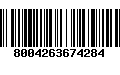 Código de Barras 8004263674284