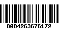 Código de Barras 8004263676172