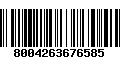 Código de Barras 8004263676585