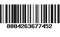 Código de Barras 8004263677452