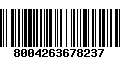 Código de Barras 8004263678237