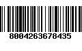 Código de Barras 8004263678435