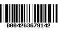 Código de Barras 8004263679142