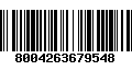 Código de Barras 8004263679548