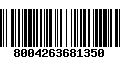 Código de Barras 8004263681350