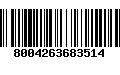 Código de Barras 8004263683514