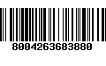 Código de Barras 8004263683880