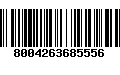 Código de Barras 8004263685556