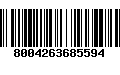 Código de Barras 8004263685594