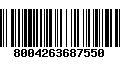 Código de Barras 8004263687550