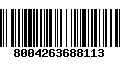 Código de Barras 8004263688113