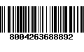 Código de Barras 8004263688892