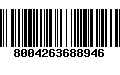 Código de Barras 8004263688946