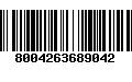 Código de Barras 8004263689042