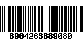 Código de Barras 8004263689080