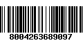 Código de Barras 8004263689097