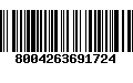 Código de Barras 8004263691724