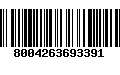 Código de Barras 8004263693391