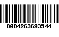 Código de Barras 8004263693544