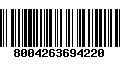 Código de Barras 8004263694220