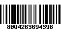 Código de Barras 8004263694398