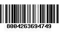 Código de Barras 8004263694749