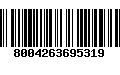 Código de Barras 8004263695319