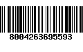 Código de Barras 8004263695593