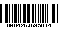 Código de Barras 8004263695814