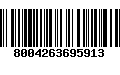 Código de Barras 8004263695913