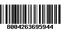 Código de Barras 8004263695944