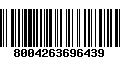 Código de Barras 8004263696439