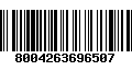 Código de Barras 8004263696507