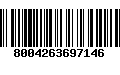 Código de Barras 8004263697146