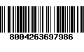 Código de Barras 8004263697986